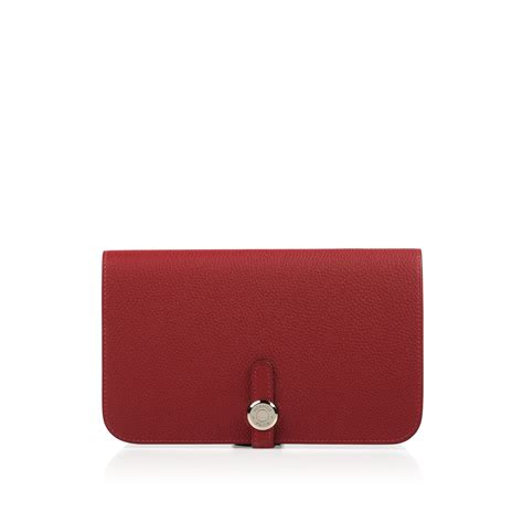 hermes dogon wallet red|hermes dogon compact wallet.